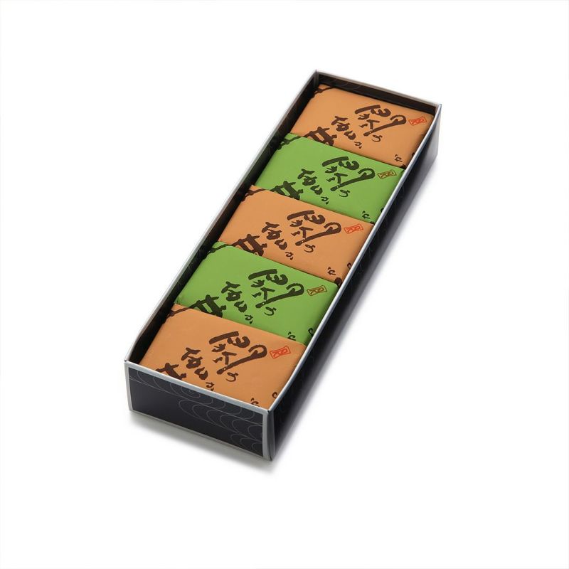 Japan Kanou Shoujuan Mochi Gift Set 5 PCs (Brown Sugar 3 PCs, Matcha 2 PCs)