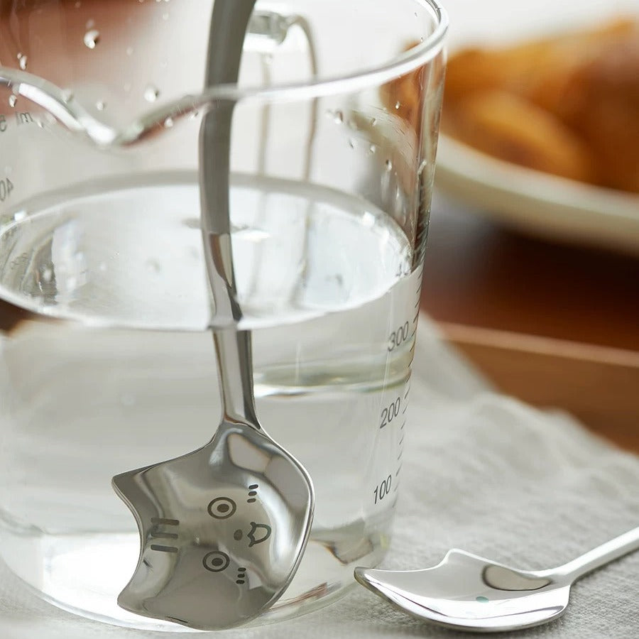 Funny Teaspoon Long Tail Cat Coffee Spoon 4PCS