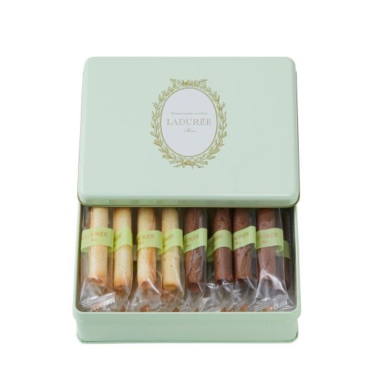 Japan Laduree Limited Vanilla Cocoa Egg Roll Gift Box 2 flavors 16 pieces