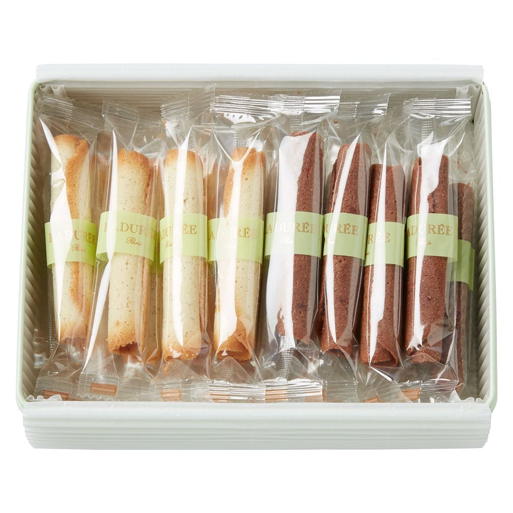 Japan Laduree Limited Vanilla Cocoa Egg Roll Gift Box 2 flavors 16 pieces