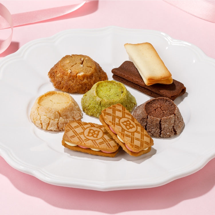 Butter States Assorted Butter Biscuit Gift Box 6 types 37pcs - Close-up Texture Detail - Japanese Gourmet Gift
