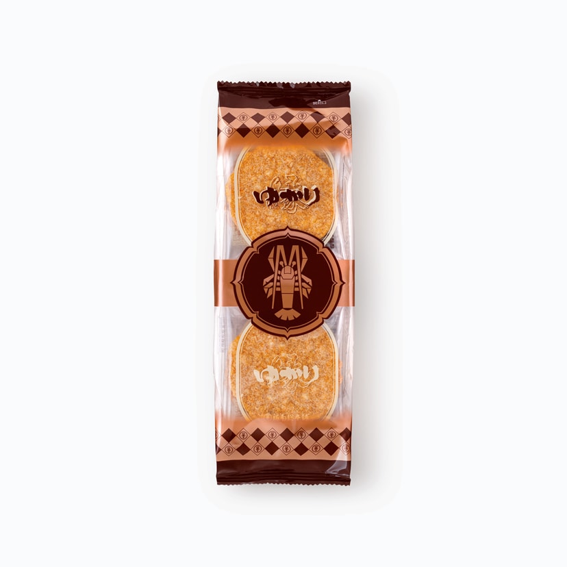 Yukari shrimp rice crackers package, 00006213
