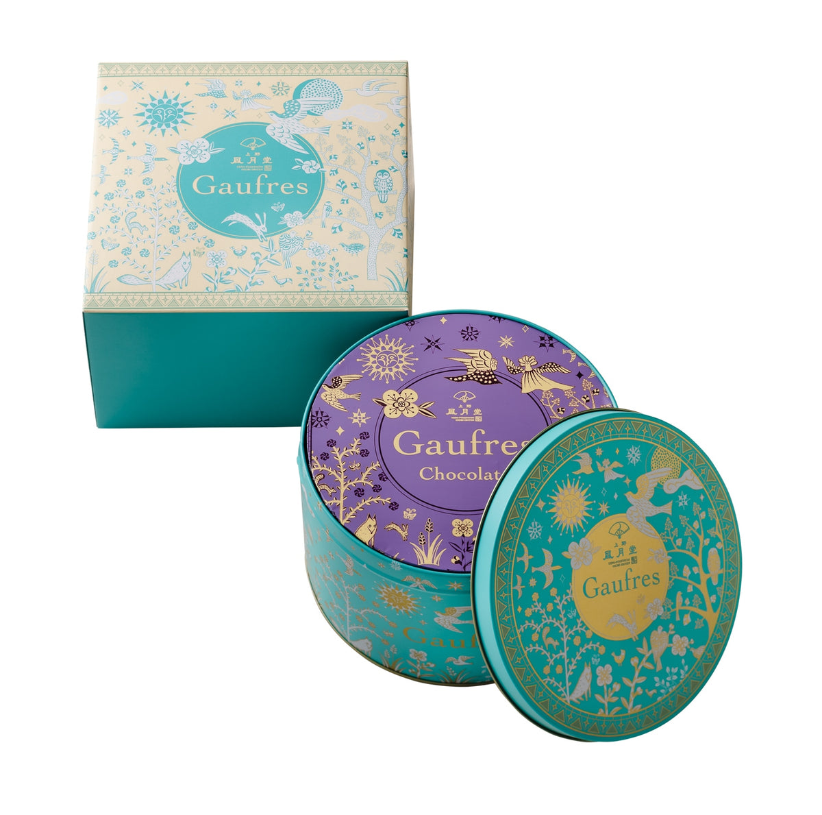 Ueno Fugetsudo Gaufres 12-piece tin and gift package