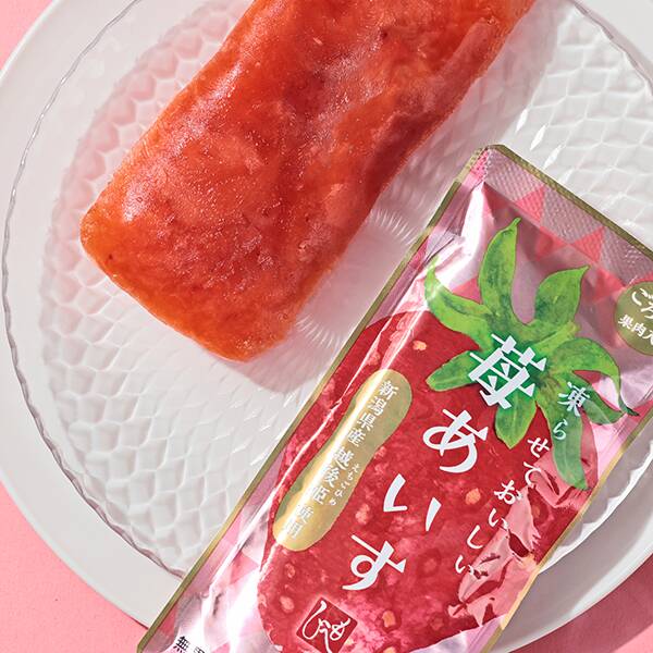 草莓冰沙 产品背面