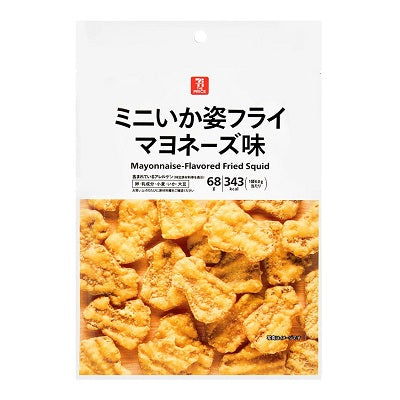 Seven The Price mini squid-shaped fried snack mayonnaise flavor package, 68g