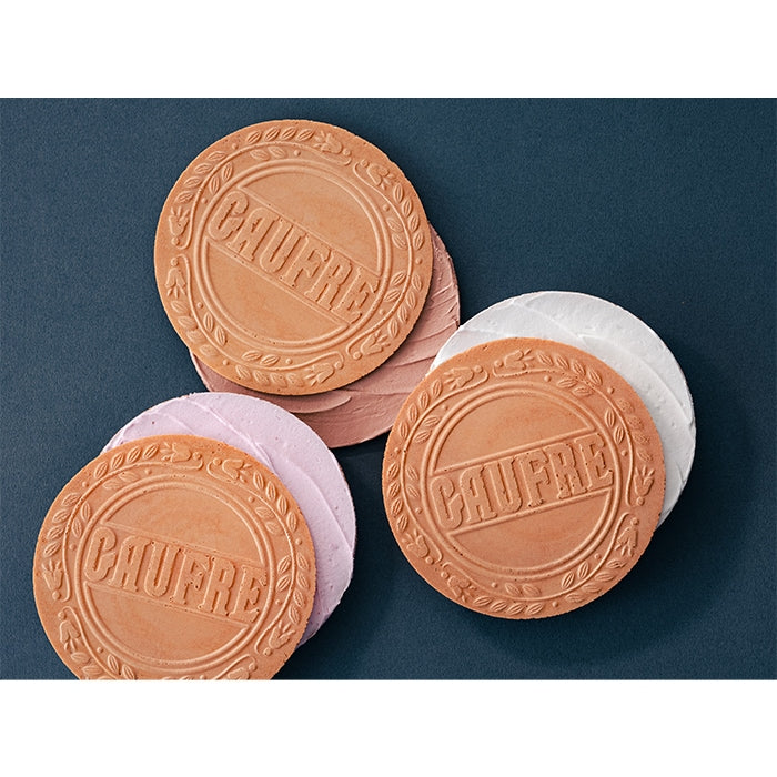 Ueno Fugetsudo Gaufres assorted cream wafer close-up