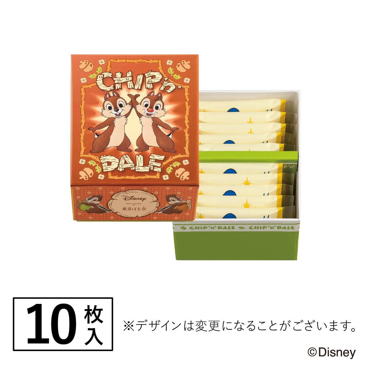 Tokyo Banana x Disney Chocolate Sand 10pcs - Crispy Lang de Chat - Japanese Gourmet