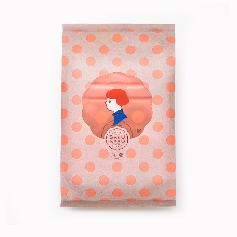 Sakusaku Nikki shrimp rice crackers 5-bag package