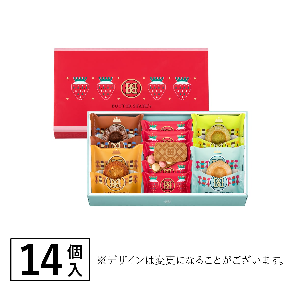 Butter States Assorted Butter Biscuit Gift Box 5 types 14pcs