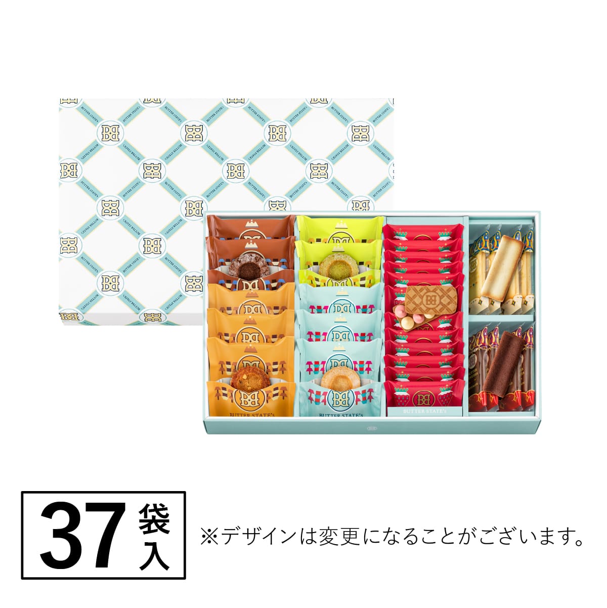 Butter States Assorted Butter Biscuit Gift Box 6 types 37pcs - Crispy & Buttery Texture - Japanese Gourmet Gift