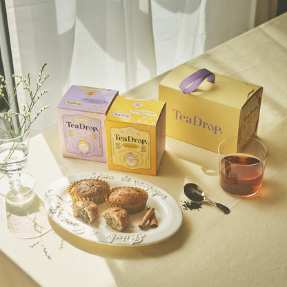 TeaDrop Earl Grey & Chai Tea Grace Cake Assortment - 6 Pieces