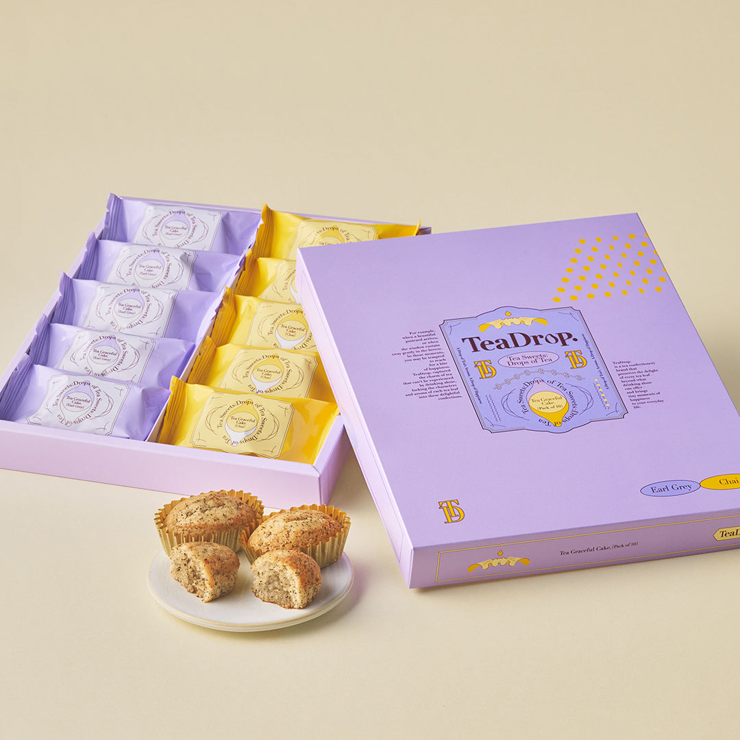 TeaDrop Earl Grey & Chai Tea Grace Cake Assortment - 10 Pieces