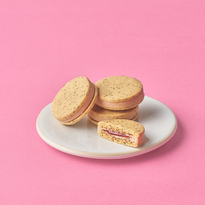 TeaDrop Earl Grey Raspberry Tea Chocolate Sandwiches - 4 Pieces