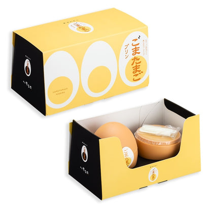 Goma Tamago Black Sesame Custard Pudding egg-shaped cup