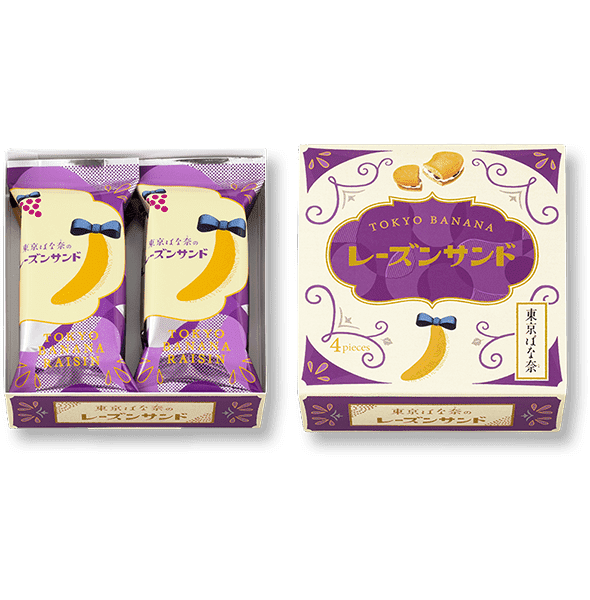 The No.1 Japanese Souvenir,TOKYO BANANA,Raisin Sandwich Biscuits