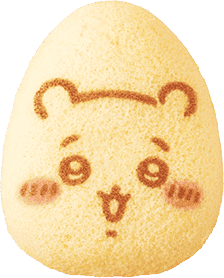 Chiikawa banana pudding cake with Chiikawa face design
