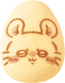 Chiikawa banana pudding cake with Momonga face design