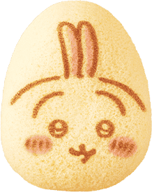 Chiikawa banana pudding cake with Usagi face design
