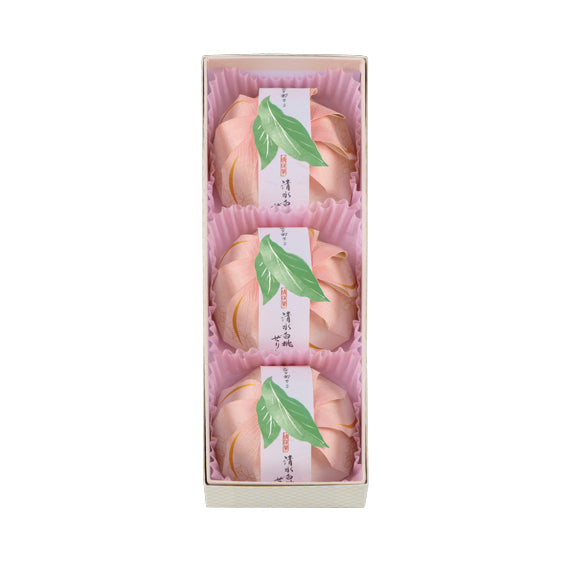 Shimizu White Peach Jelly 3-piece gift box