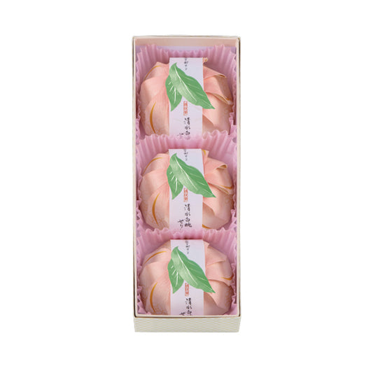 Shimizu White Peach Jelly 3-piece gift box