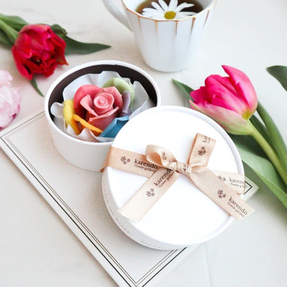 Valentine's Day Limited Rainbow Rose Chocolate Gift Set (Round)