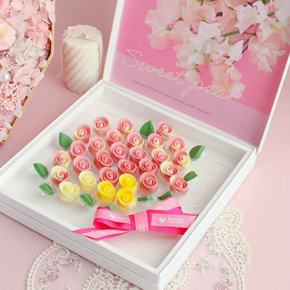 Karendo X Message De Rose Bouquet Mignon Chocolate Gift Set (Big Package Sweet Pea) 1 Box