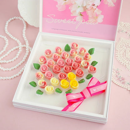 Karendo X Message De Rose Bouquet Mignon Chocolate Gift Set (Big Package Sweet Pea) 1 Box
