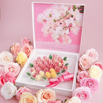 Karendo X Message De Rose Bouquet Mignon Chocolate Gift Set (Big Package Sweet Pea) 1 Box