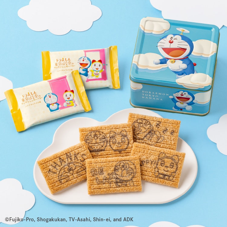 Doraemon Tokyo Banana Sugar Butter Cookies special tin and cookies